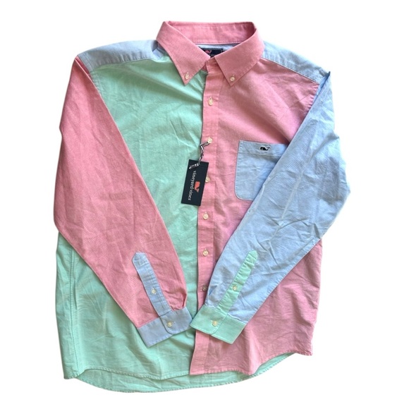 Vineyard Vines slim fit Tucker shirt Oxford Party multi colored | XL - Picture 2 of 16